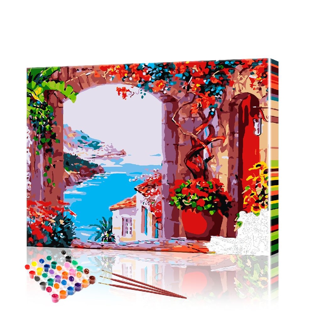 

Картина по номерам ArtSale "Арка на море" PBN0747 размер 40х50 см