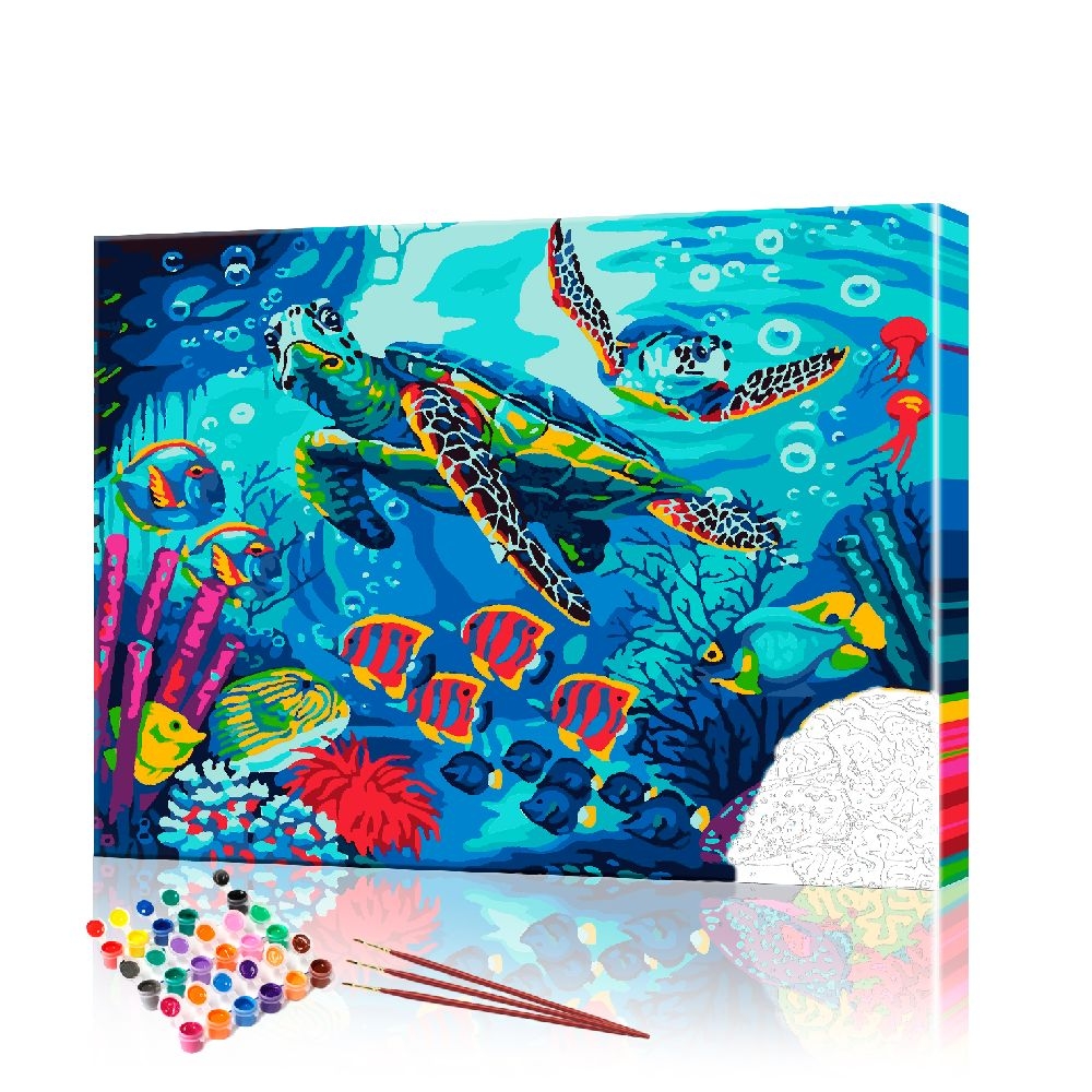 

Картина по номерам ArtSale "Морская черепаха" PBN0557 размер 40х50 см
