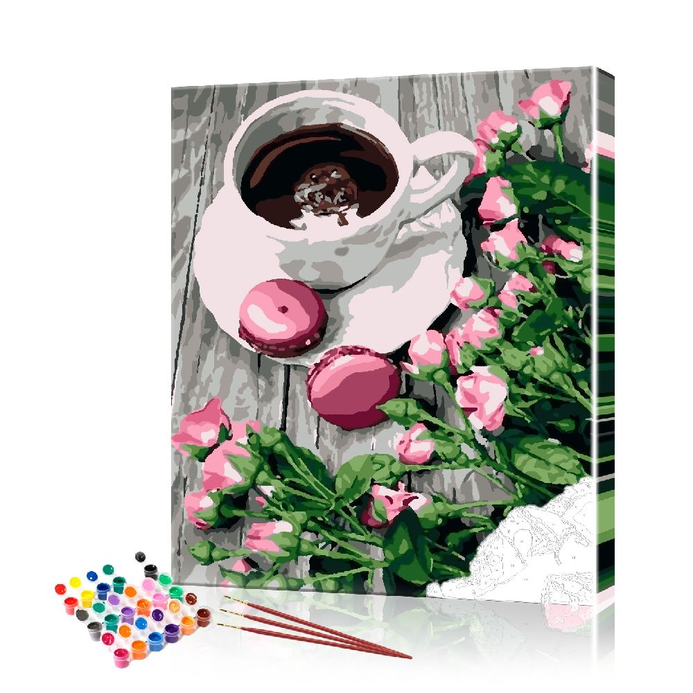 

Картина по номерам ArtSale "Кофейный натюрморт" PBN0837 размер 40х50 см