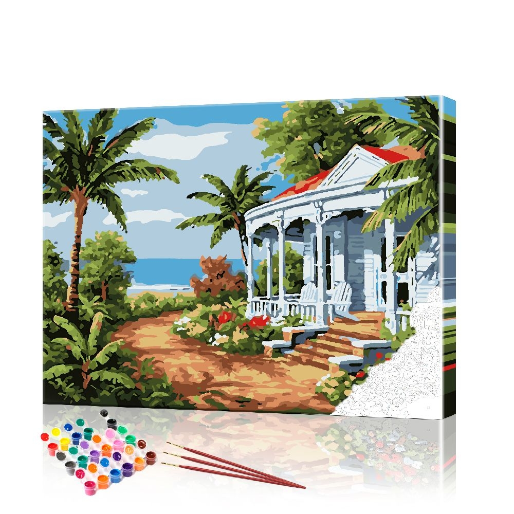 

Картина по номерам ArtSale "Шале на пляже" PBN0455 размер 40х50 см