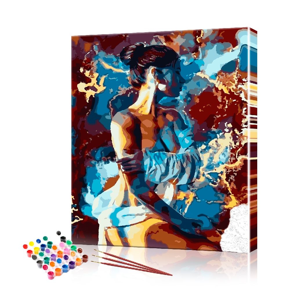 

Картина по номерам ArtSale "Девушка в тёмных тонах" PBN0945 размер 40х50 см
