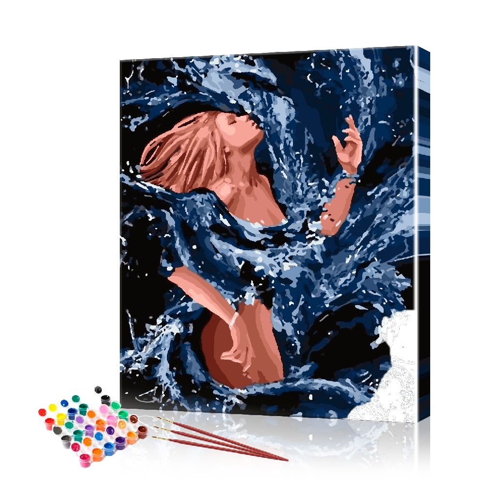 

Картина по номерам ArtSale "Девушка в волнах" PBN0957 размер 40х50 см