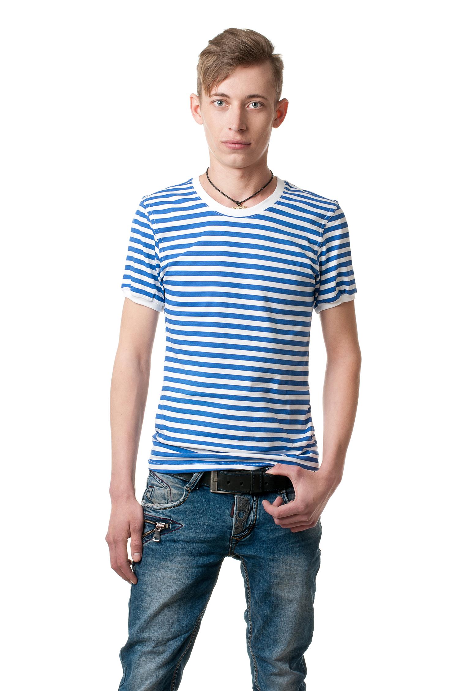 

Футболка Мужская AndreStar Тельняшка Синий XXL (7802)