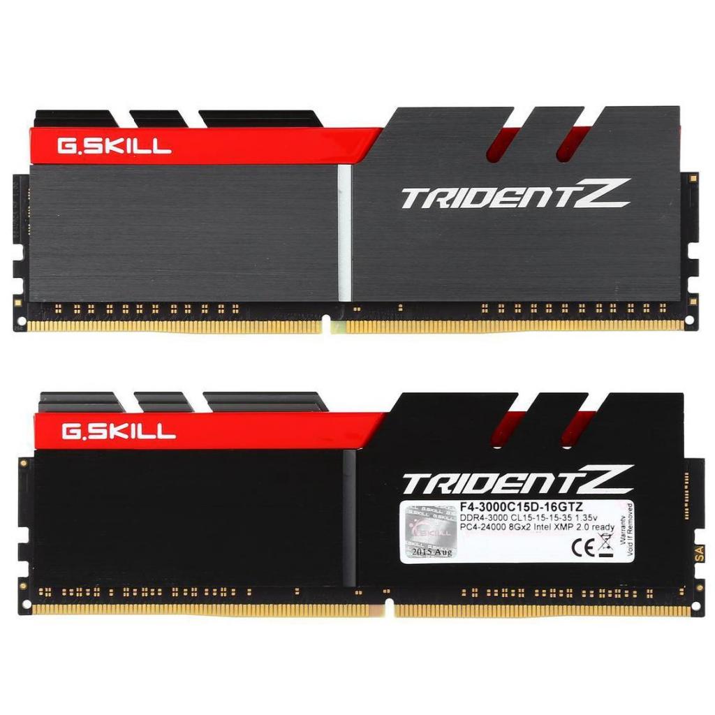 

Модуль памьяті для компьютера DDR4 16GB (2x8GB) 3000 MHz TridentZ Black G.Skill (F4-3000C15D-16GTZ)