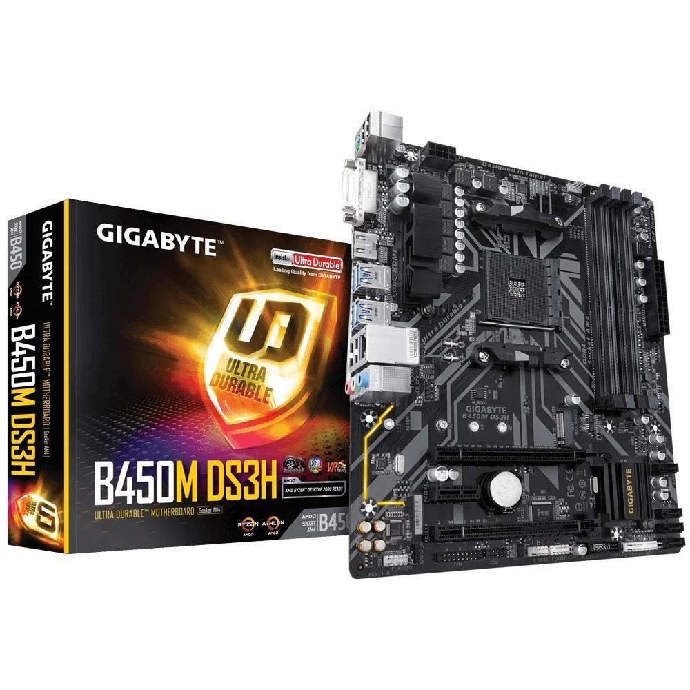 

Материнская плата Gigabyte B450M DS3H (sAM4, AMD B450)