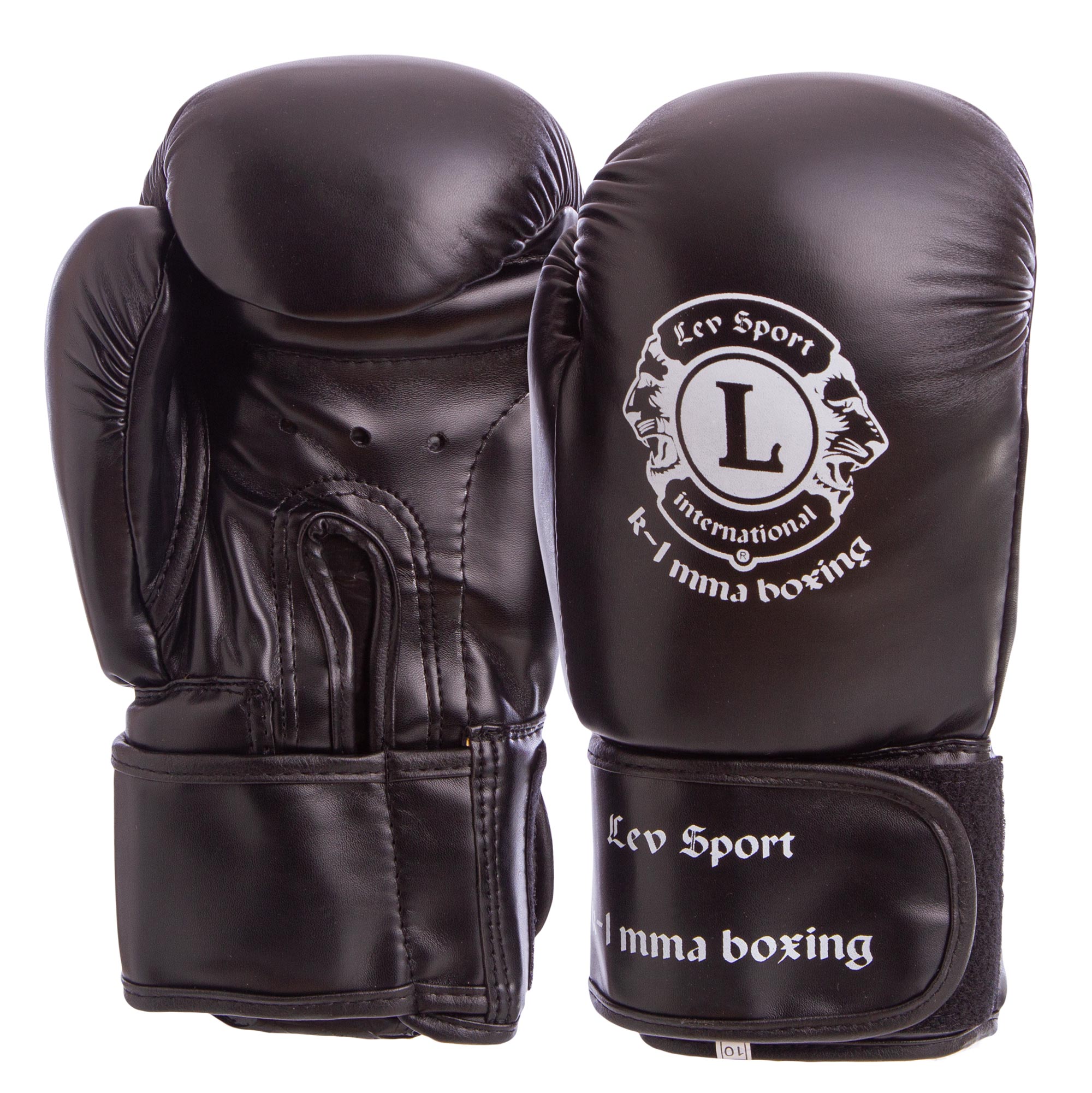 

Перчатки боксерские Стрейч на липучке Лев 12 oz черные LV-4281