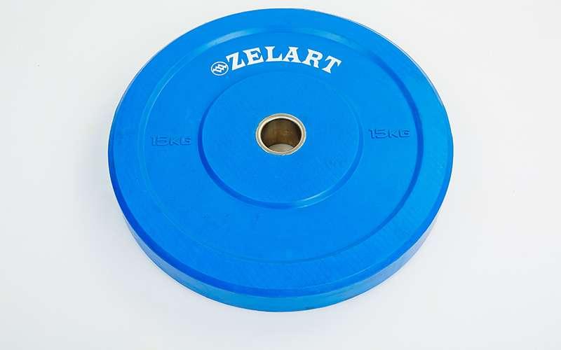 

Бамперные диски для кроссфита Bumper Plates резиновые Z-TOP 15кг