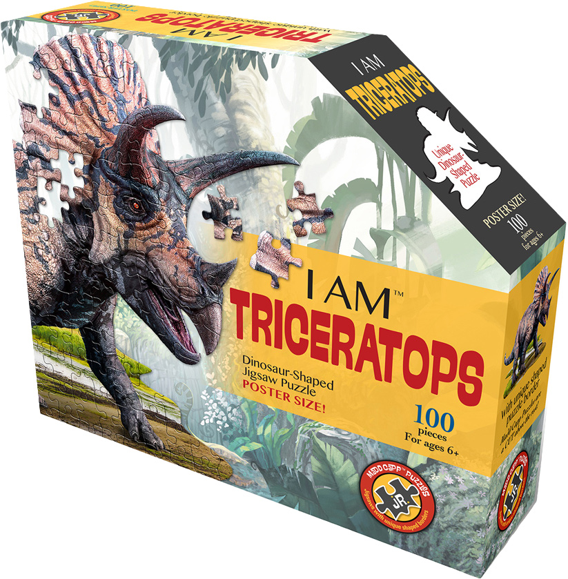 

Пазл I AM Динозавр Трицератопс 100 элементов (TOYS4015)
