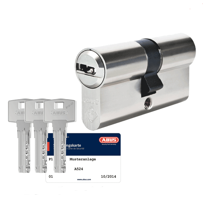 

Цилиндр Abus Bravus compact 1000 80 ключ-ключ 3Key