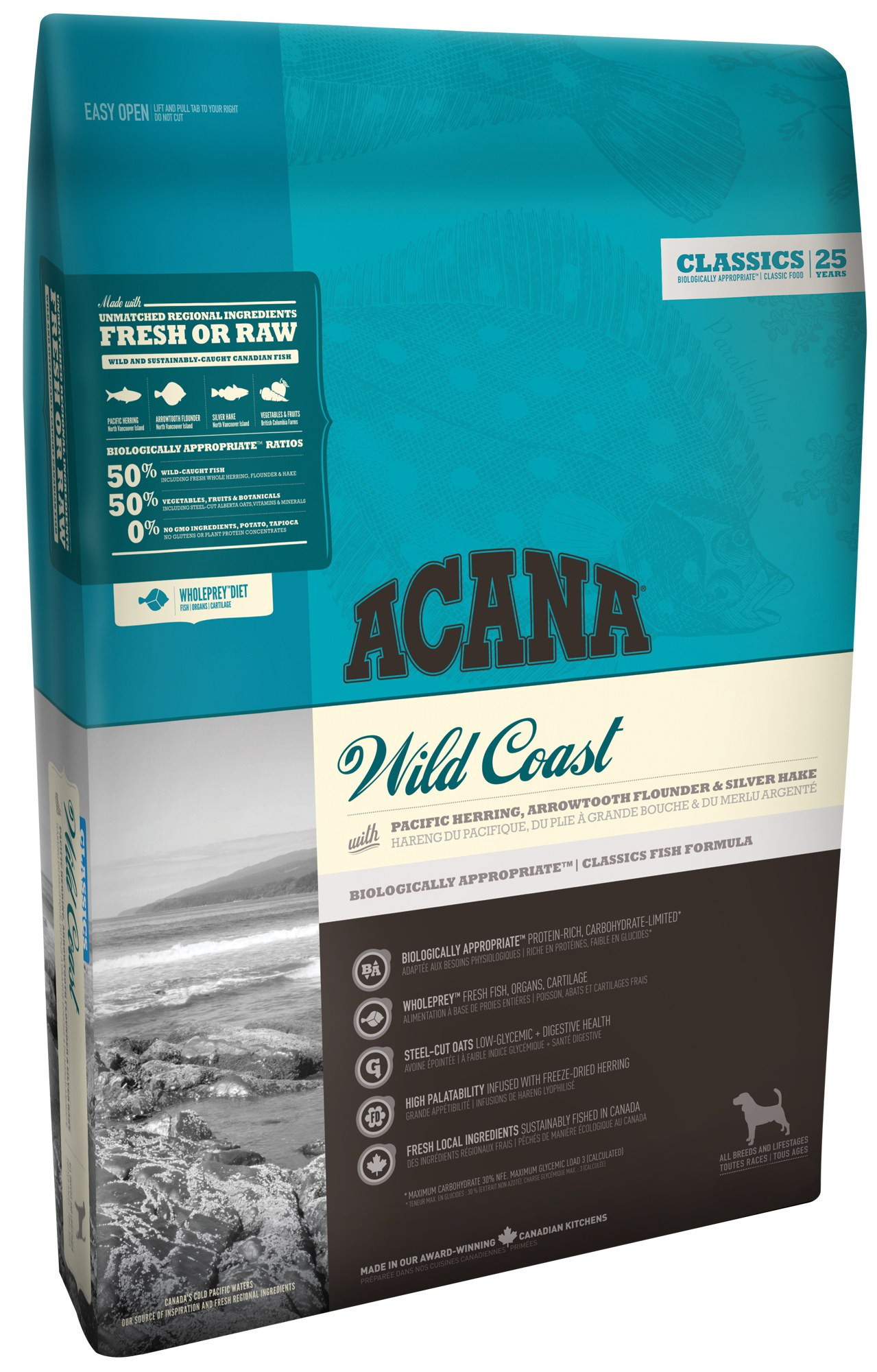 

Сухий Корм ACANA WILD COAST рибний для собак всіх порід та всіх стадій життя 11,4 Кг (064992562120) (a56212)