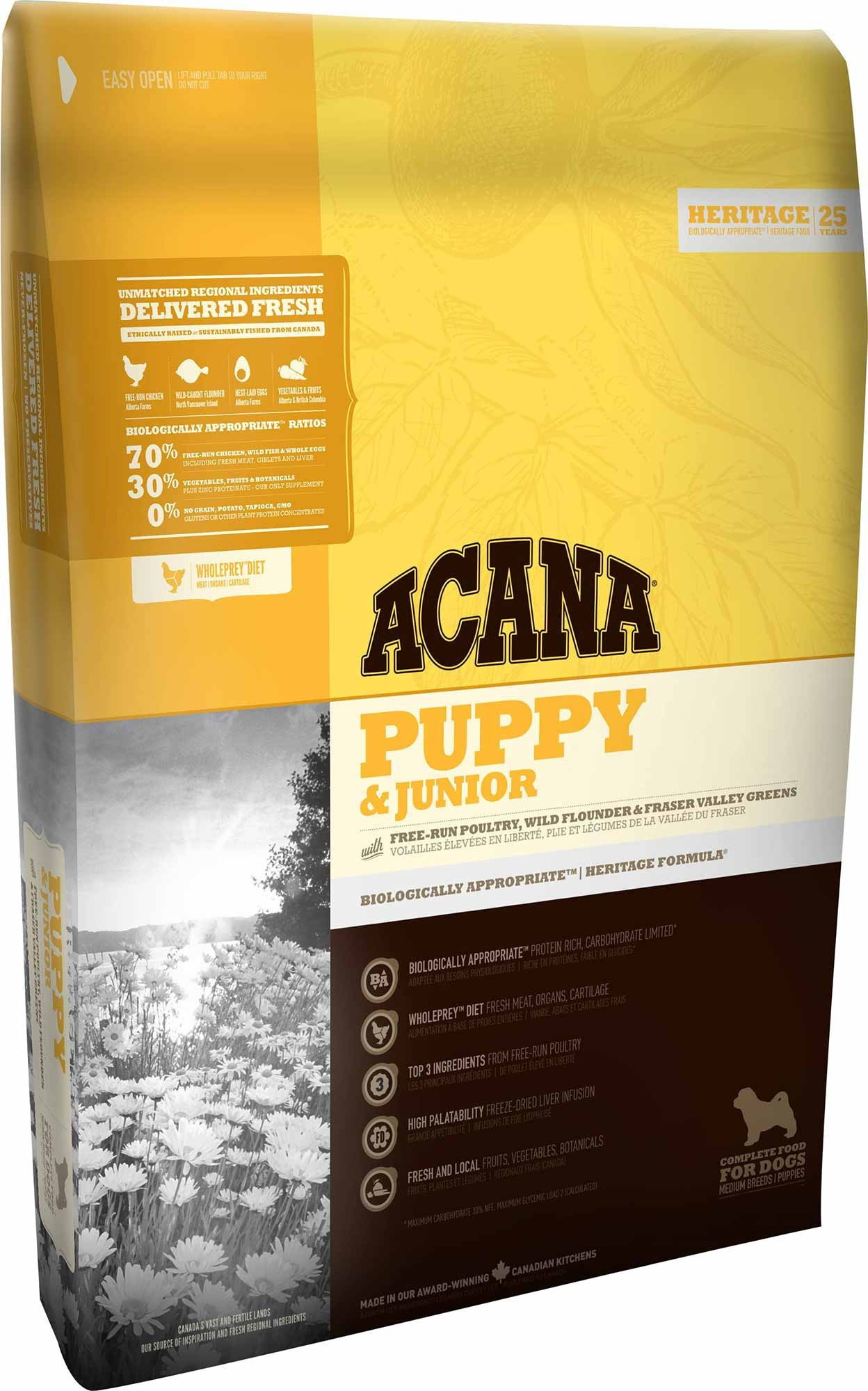

Сухий Корм ACANA PUPPY and JUNIOR для цуценят з м’ясом курчат 17 Кг (064992500177) (a50017)