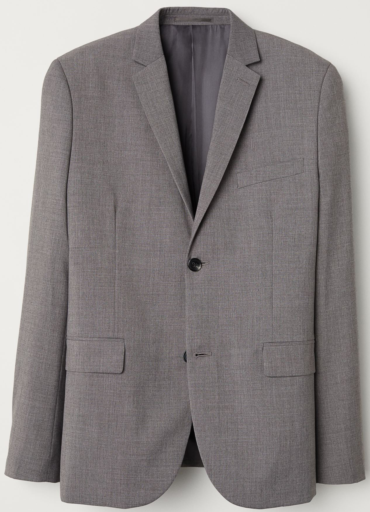 

Пиджак H&M 241602812 46 Серый меланж