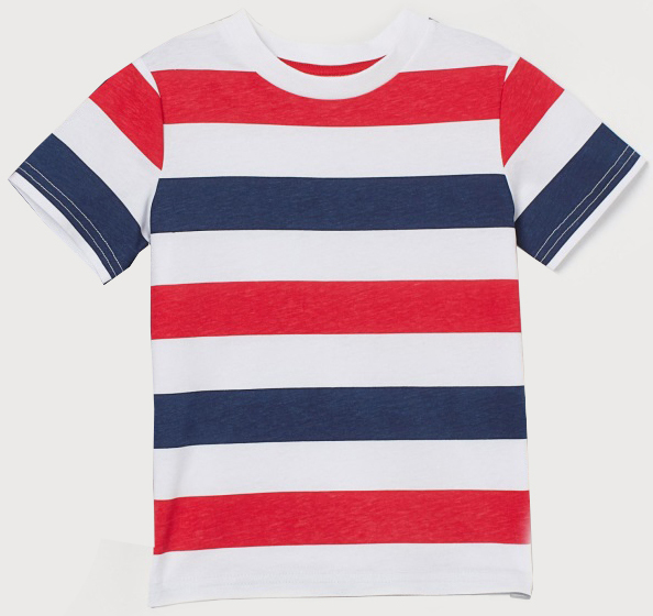 

Футболка H&M 0619087 98-104 см Красно-сине-белая