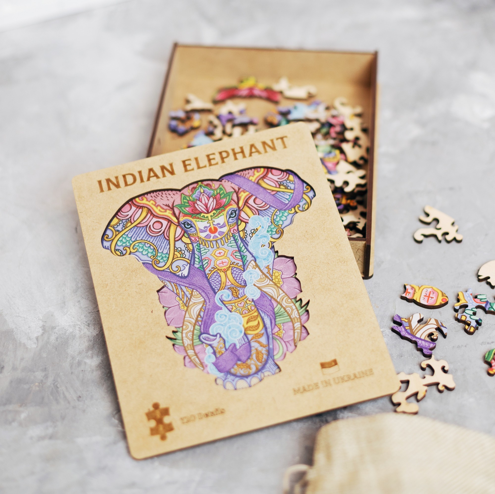 

Деревянный пазл Embi "Indian Elephant" 20x4x15