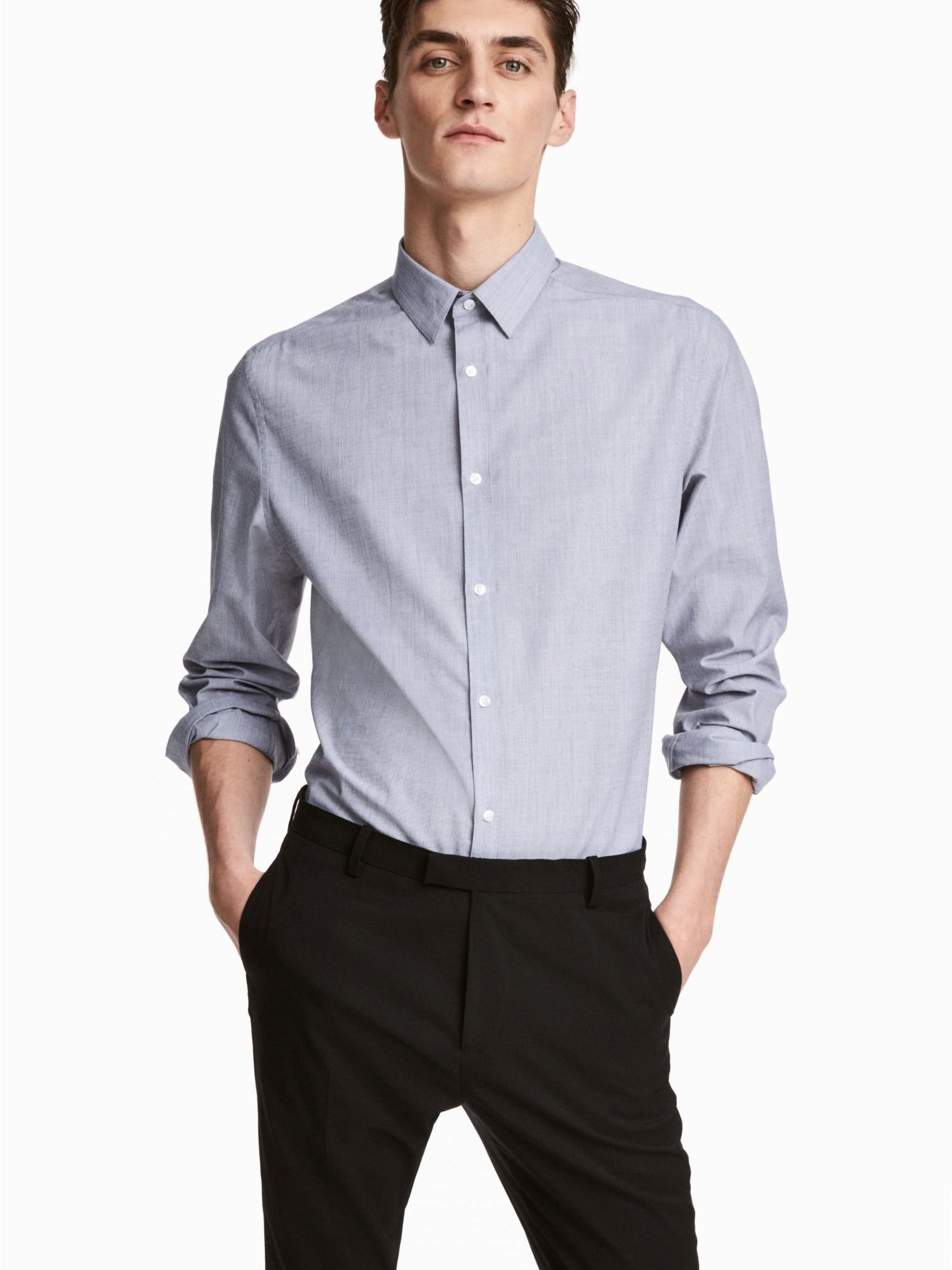 

Рубашка H&M KK4533055 XL Серая