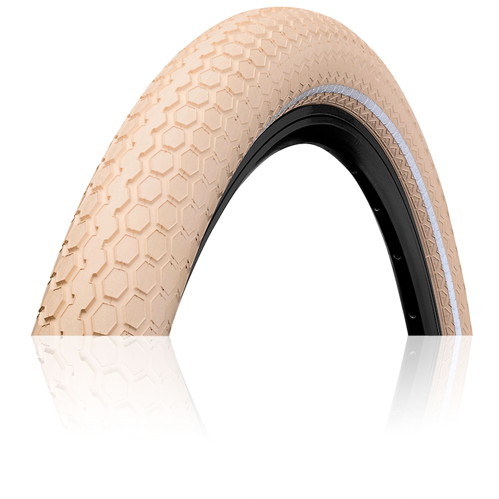 

Покрышка Continental RIDE Cruiser Reflex, 26"x2.00, 50-559, Wire, ExtraPuncture Belt, 1000гр., кремовый