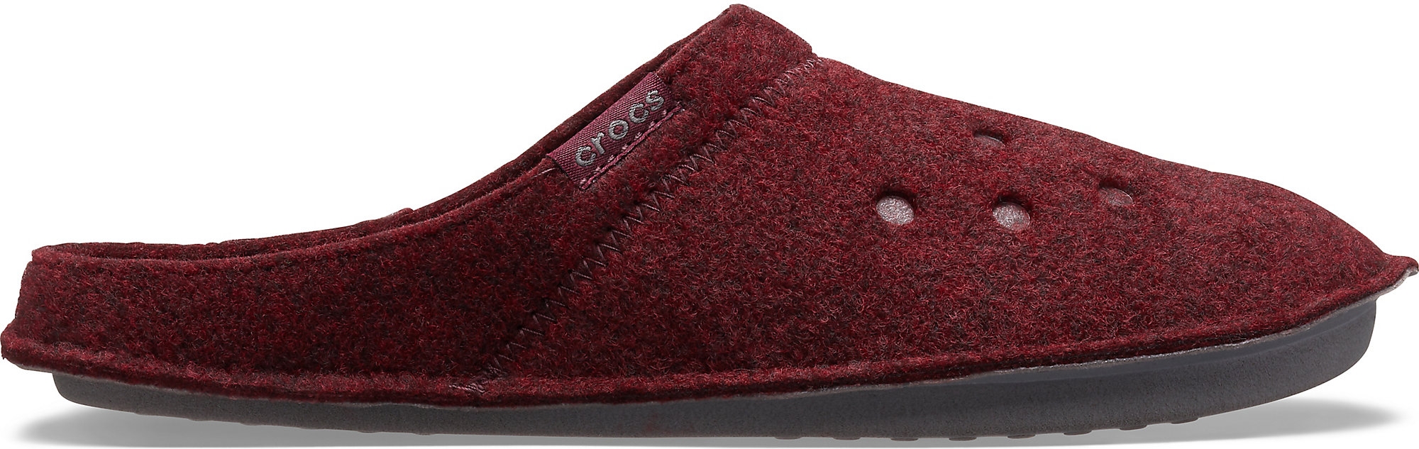 Акція на Жіночі домашні капці Crocs Jibbitz Classic Slipper 203600-60U-M4/W6 36-37 22 см Бордові від Rozetka