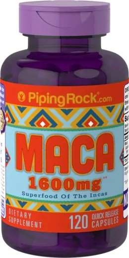 

Витамины Piping Rock Maca 1600 mg 120 capsules Мака