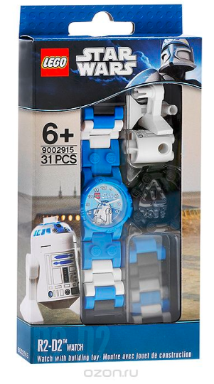 

LEGO Star Wars 9002915 R2D2 Watch Часы Звездные Войны с минифигурками