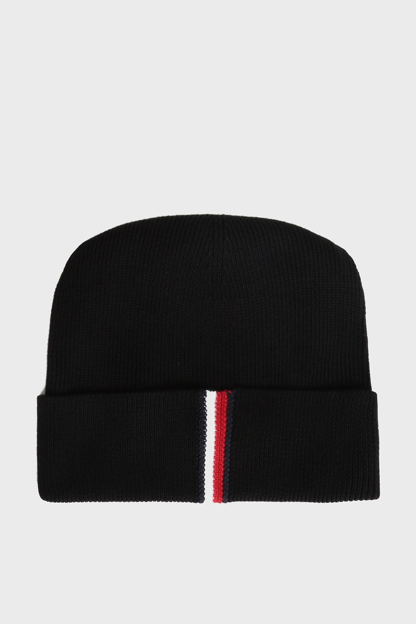 

Мужская черная шапка TH RIB Tommy Hilfiger OS AM0AM05424