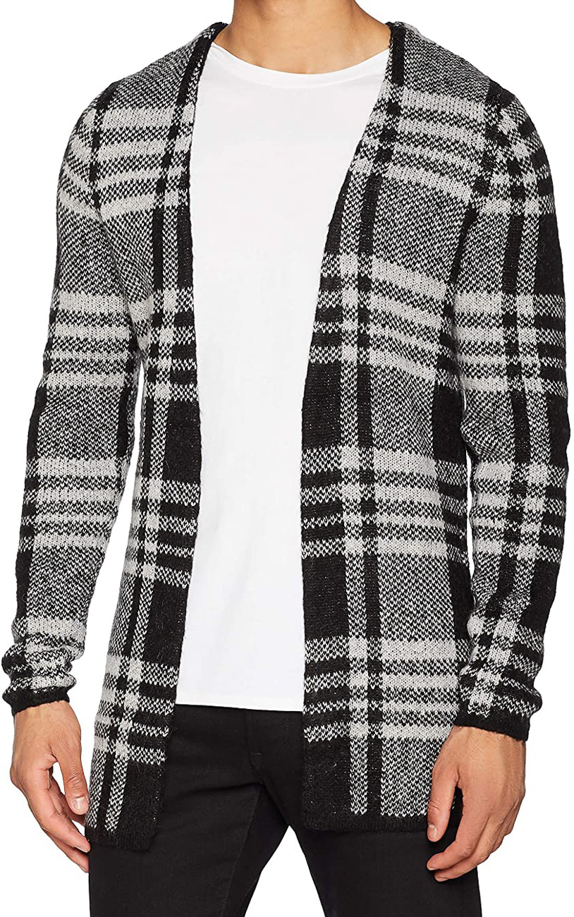 

Кардиган JACK&JONES М0106526 цвет черный-белый S