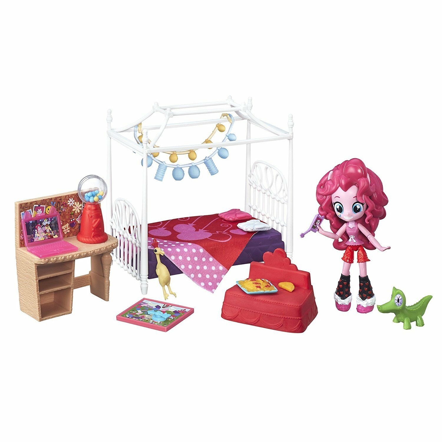 

Игровой набор Пижамная вечеринка с мини-куклой Пинки Пай - My Little Pony Pinkie Pie Slumber Party Bedroom Set