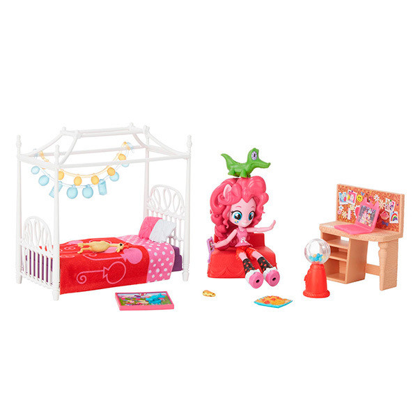 

Игровой Набор мини-Кукла Пинки Пай и Спальня для Пижамной вечеринки - Pinkie Pie Equestria Girls My Little Pony