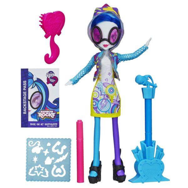 

Кукла Ди Джей Пон-3 девочки Эквестрии с аксессуарами для рисования - My Little Pony DJPon-3 Rainbow Rocks Hasbro