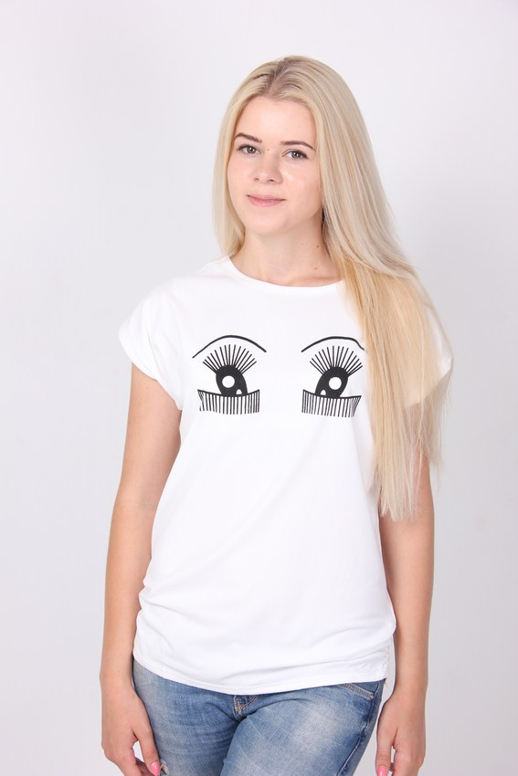 

Футболка женская LadiesFashion 1008 (Белый, Футболка женская LadiesFashion 1008 (Белый L/XL)
