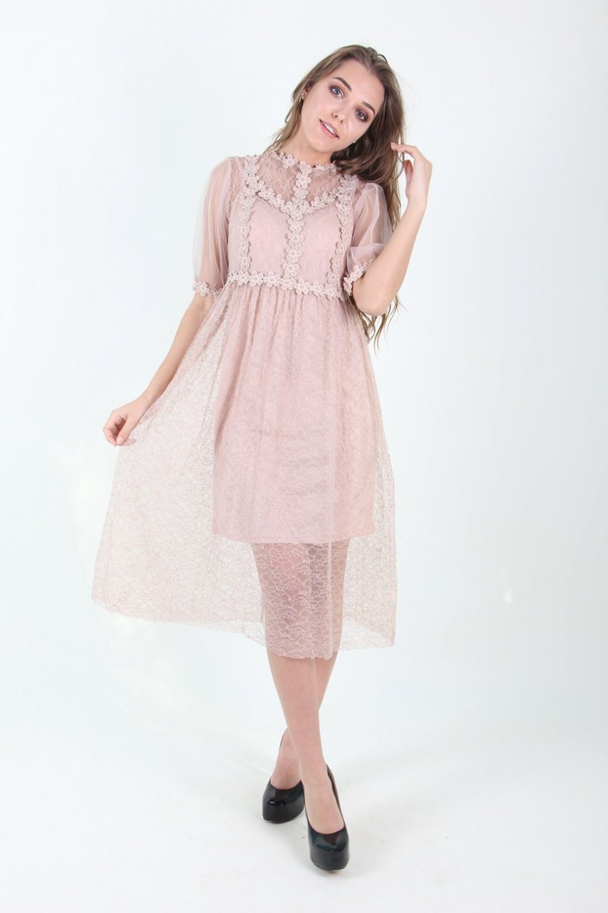 

Платье женское LadiesFashion 2338 (Кофе с молоком, Платье женское LadiesFashion 2338 (Кофе с молоком L)
