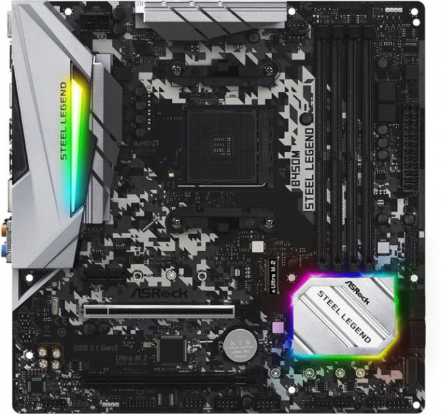 

Материнская плата ASRock B450M STEEL LEGEND (F00188130)
