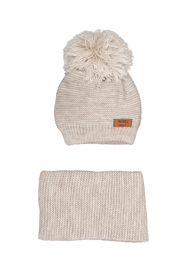 

Демисезонный комплект для девочки Mari-Knit 0815-04 р50 48см бежевый 45965