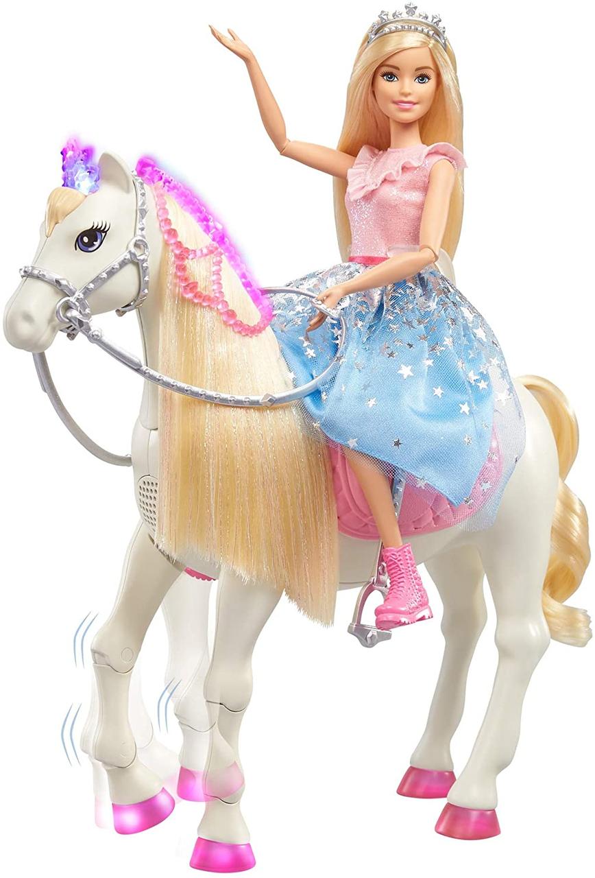 Кукла Барби Приключение принцессы и интерактивная лошадь Barbie Modern  Princess Prance and Shimmer Horse GML79 – фото, отзывы, характеристики в  интернет-магазине ROZETKA от продавца: Gotta Dolls | Купить в Украине:  Киеве, Харькове,