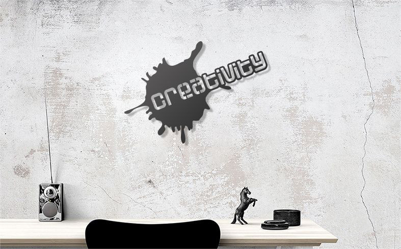 

Декор для стен. Панно из металла "Creativity" 90*48 см