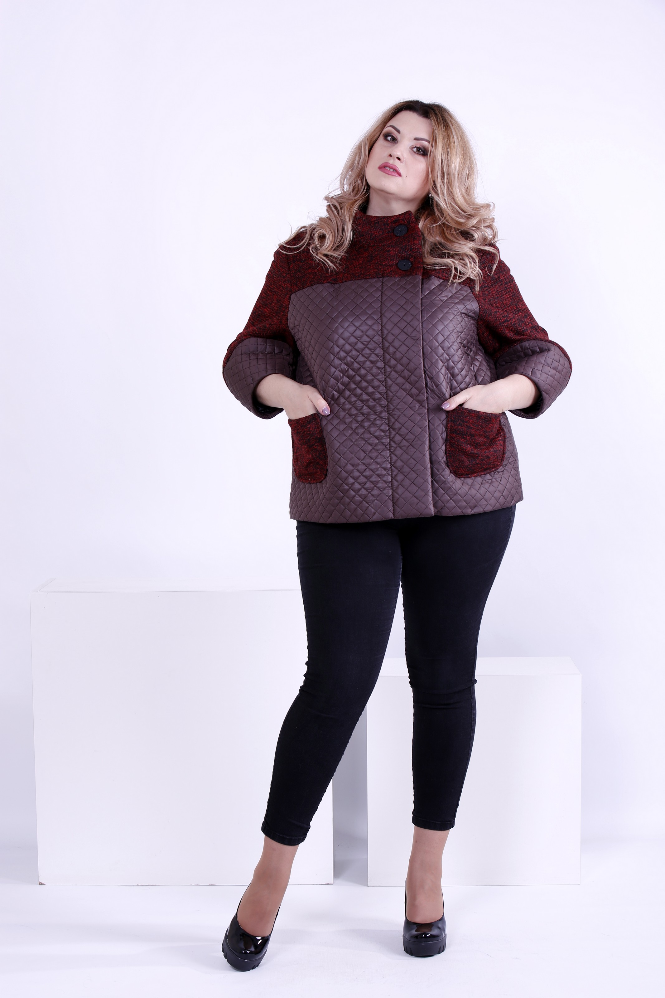 

Куртка GARRY-STAR t0875-2  Бордовый, Куртка GARRY-STAR t0875-2 52 Бордовый