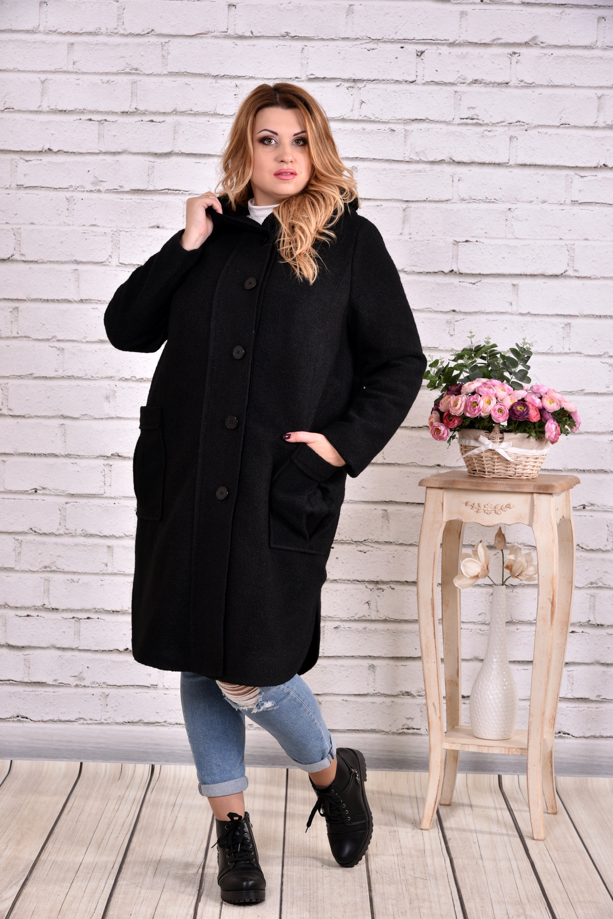 

Пальто GARRY-STAR t0642-1  Черный, Пальто GARRY-STAR t0642-1 56 Черный