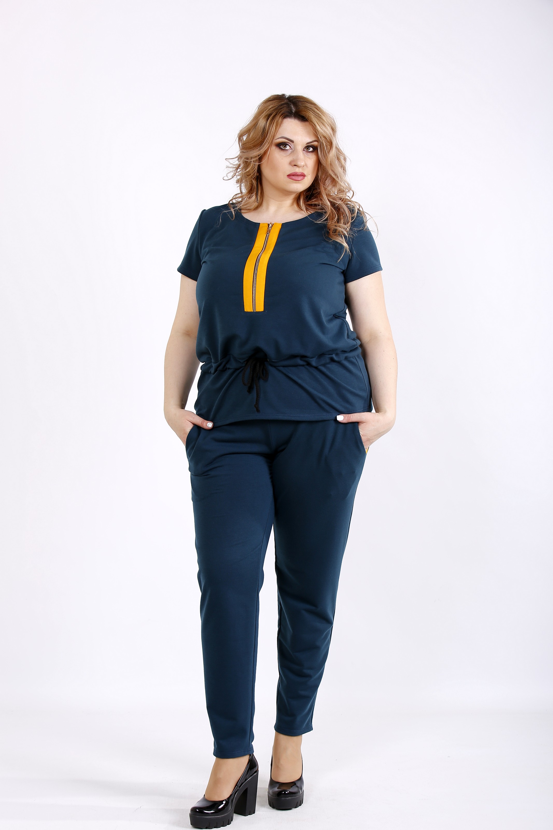 

Спортивный костюм GARRY-STAR 01123-3  Синий, Желтый, Спортивный костюм GARRY-STAR 01123-3 54 Синий, Желтый