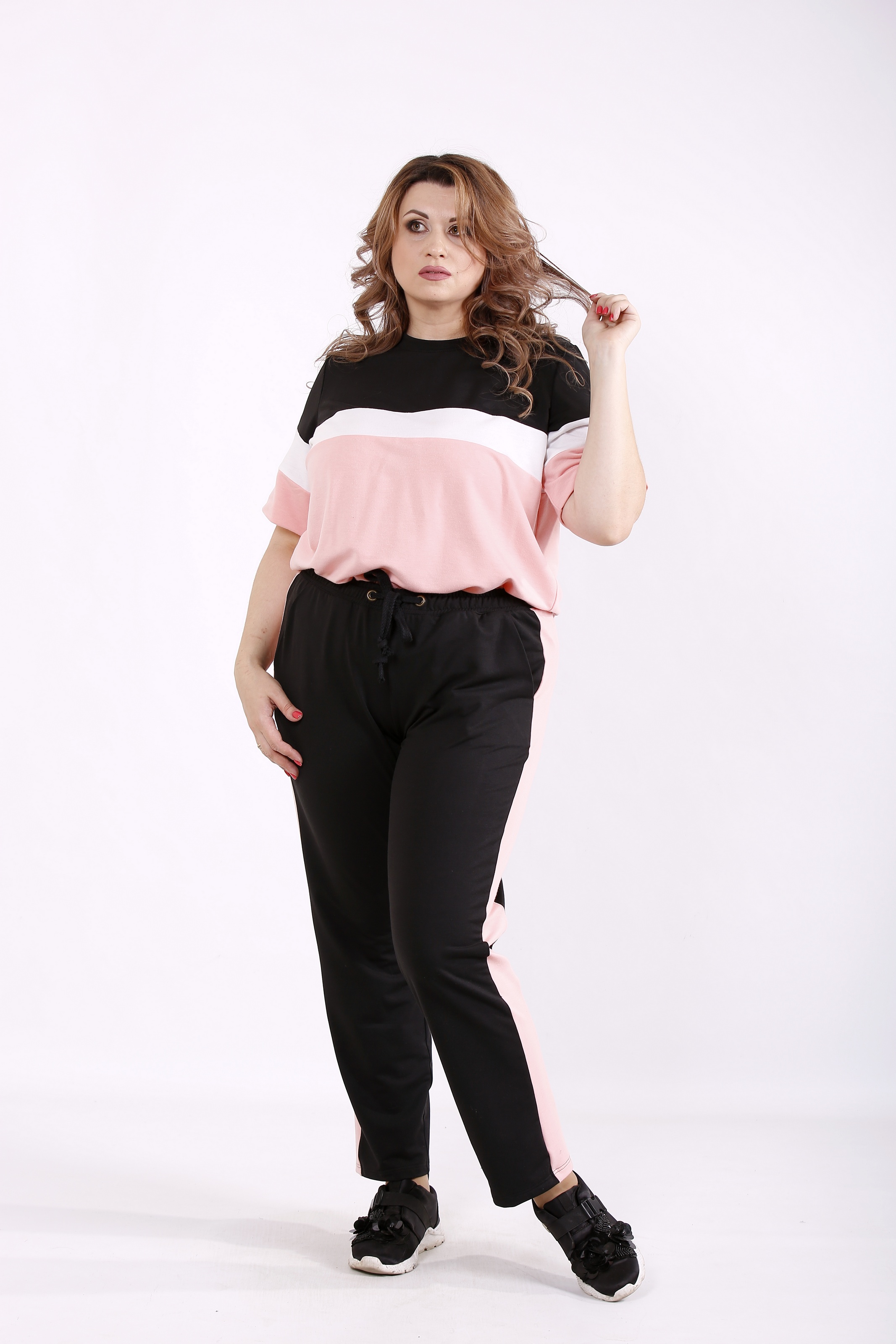 

Спортивный костюм GARRY-STAR 01237-3  Черный, Белый, Спортивный костюм GARRY-STAR 01237-3 50 Черный, Белый