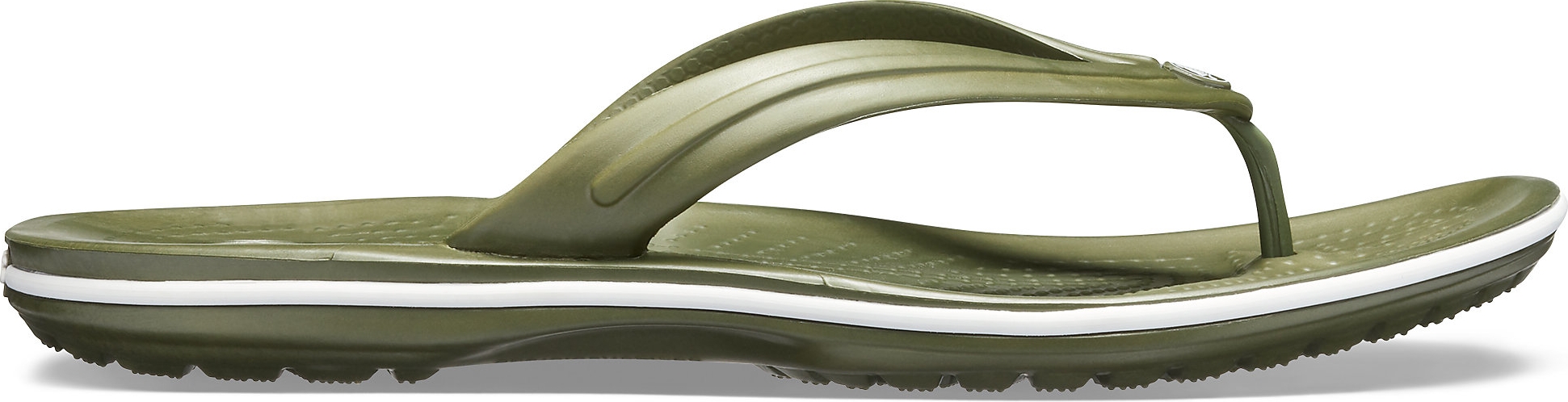 Акція на Жіночі в'єтнамки Crocs Crocband Flip 11033-37P-M7/W9 39-40 25 см Зелені від Rozetka