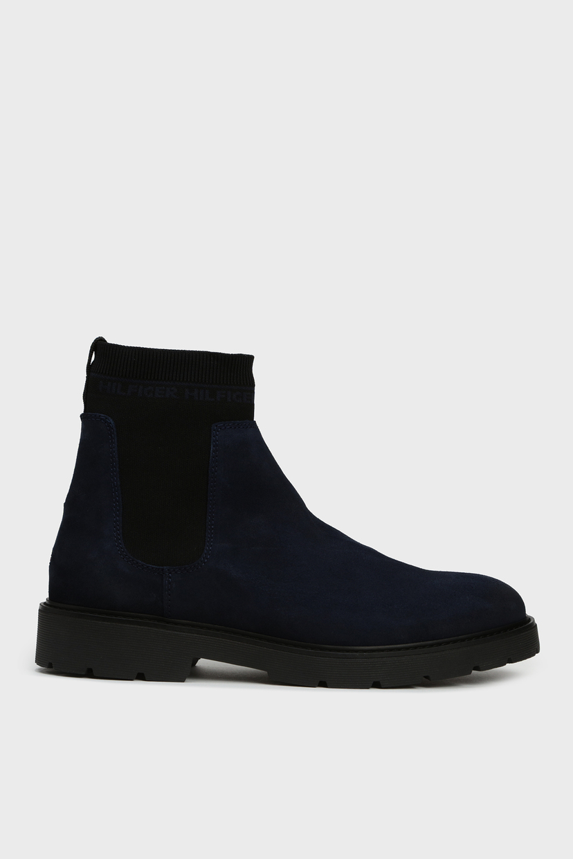 

Мужские темно-синие замшевые челси SUEDE CLEATED CHELSEA BOOT Tommy Hilfiger 40 FM0FM02532