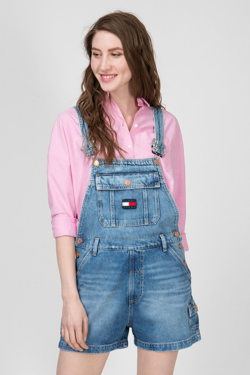 

Женский синий джинсовый комбинезон DUNGAREE Tommy Hilfiger S DW0DW08299