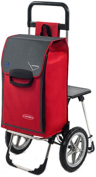 

Сумка-тележка Aurora Relax 65 л Red/Grey