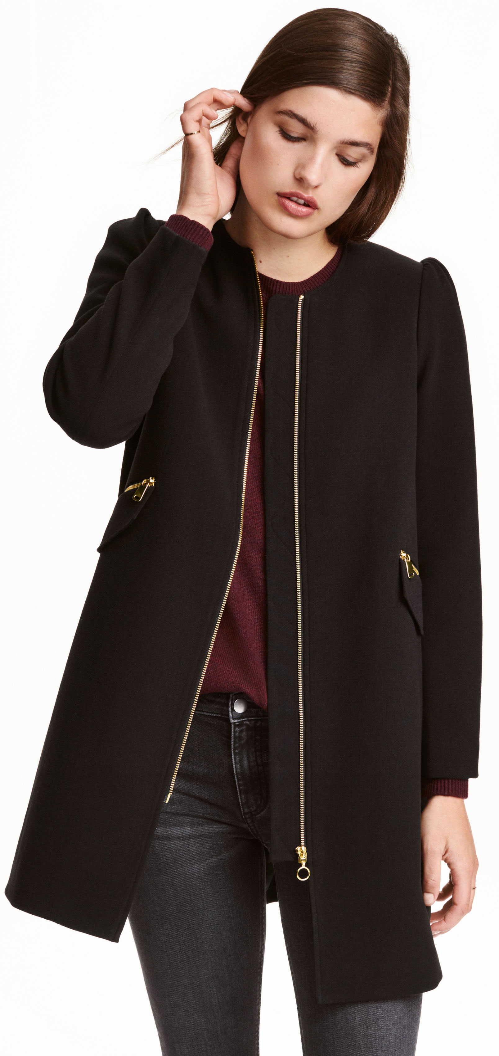 

Пальто H&M 03WLW69 34 Черное