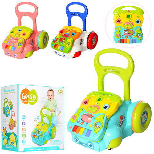 

Каталка-ходунки 6218ABC, игровая панель, трещотка, погремушка, 3 вида