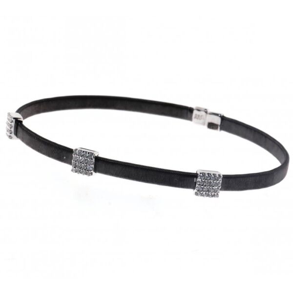 

Серебряный браслет "Unoblack"