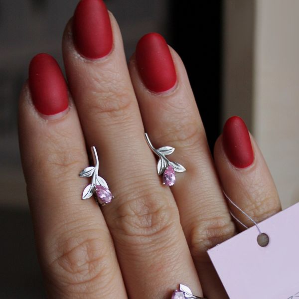 

Серебряные серьги "Lilac"