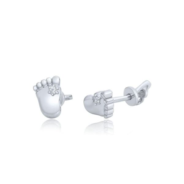

Серебряные серьги гвоздики с фианитами 82008