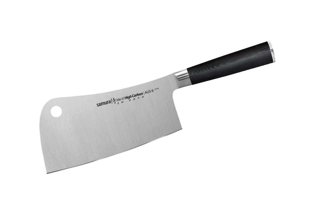 

Нож-топорик кухонный для мяса Samura Mo-V, 180 мм