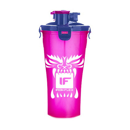 

Шейкер для спортивного питания IronFlex Shaker Hydra Cup Drakon (828 ml) pink