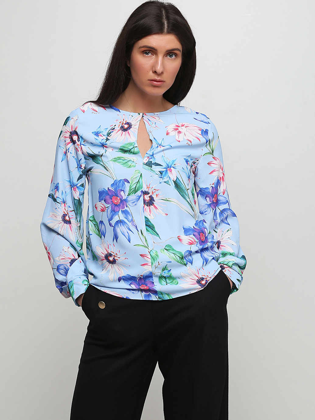 

Блузка H&M KK6193247 32 Голубая